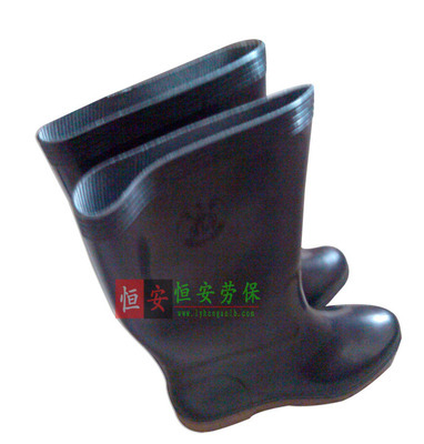 批發(fā)雙安紅葉黑色食品靴 PVC材質，耐油耐酸堿的專業(yè)足部防護鞋